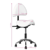TABORET KOSMETYCZNY 249A BIAŁY